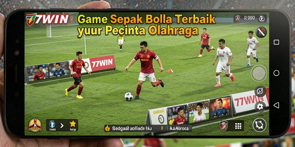 Tampilan gameplay menarik dari 77WIN dengan pemain beraksi di lapangan.