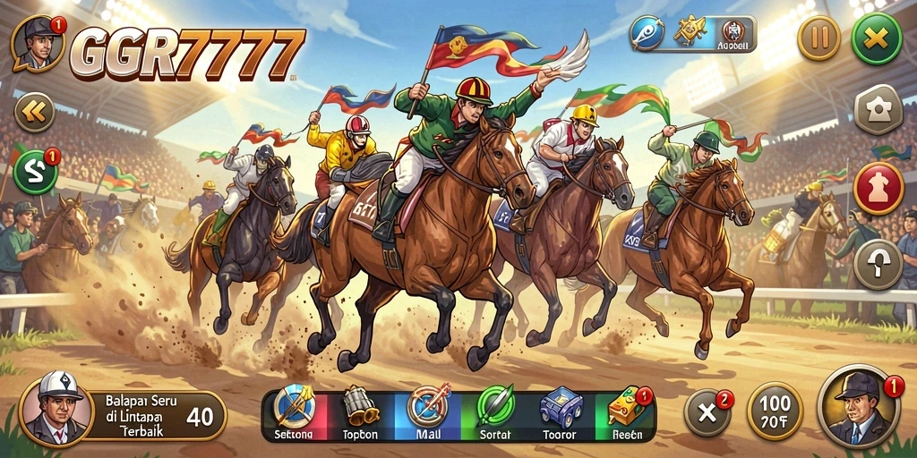 Gameplay seru GGR7777 dengan mobil balap yang memukau.