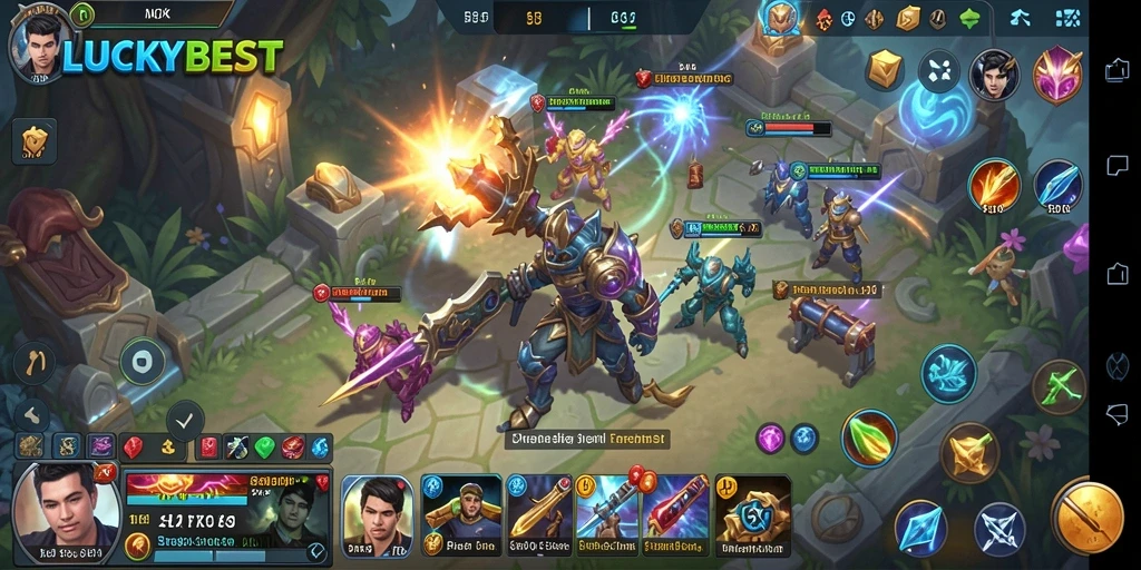Tampilan menarik dari gameplay <strong>LUCKYBEST</strong> di dunia SLG.