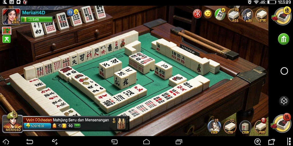 Tampilan gameplay seru dari MERIAH4D yang memikat hati penggemar Mahjong.