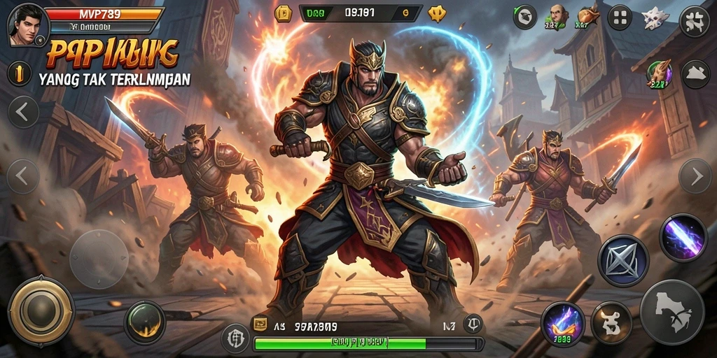 Tampilan menegangkan pertarungan dalam MVP789 dengan aksi karakter yang dinamis.