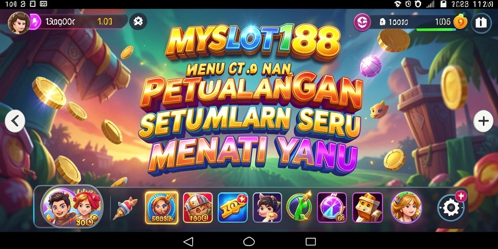 Tampilan gameplay MYSLOT188 yang penuh petualangan dan aksi seru.
