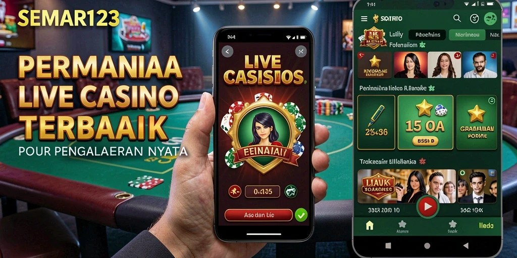 Gameplay nyata Live Casino SEMAR123 dengan dealer profesional.