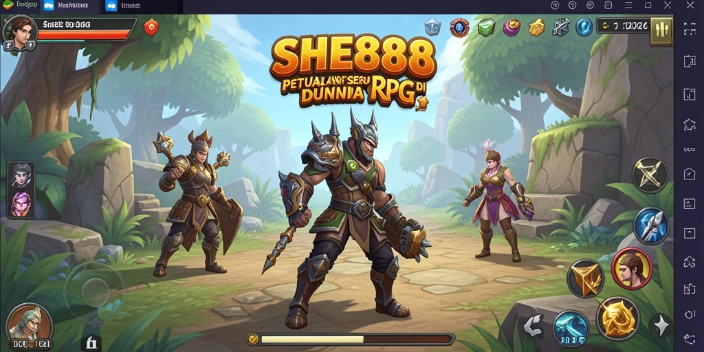 Gameplay seru di dunia RPG dengan karakter dan pertempuran yang dinamis.