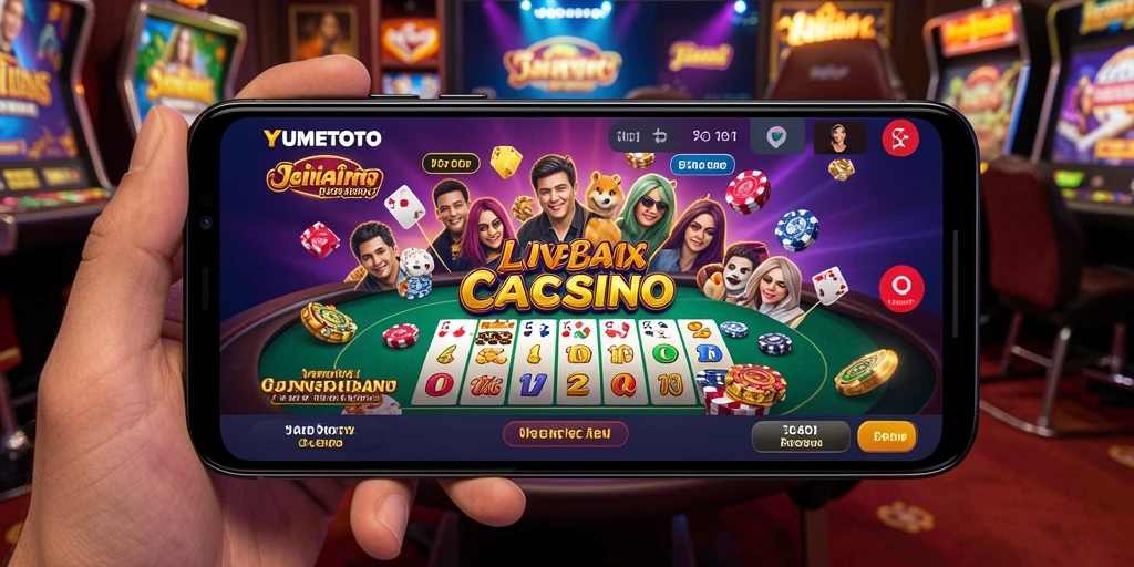 Tampilan gameplay YUMETOTO yang menarik dan interaktif untuk Live Casino.